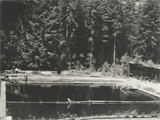Waldschwimmbad+Vintage-Foto